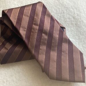 VINTAGE BALTHAZAR PURE SILK BROWN BURGUNDY TONES TIE
